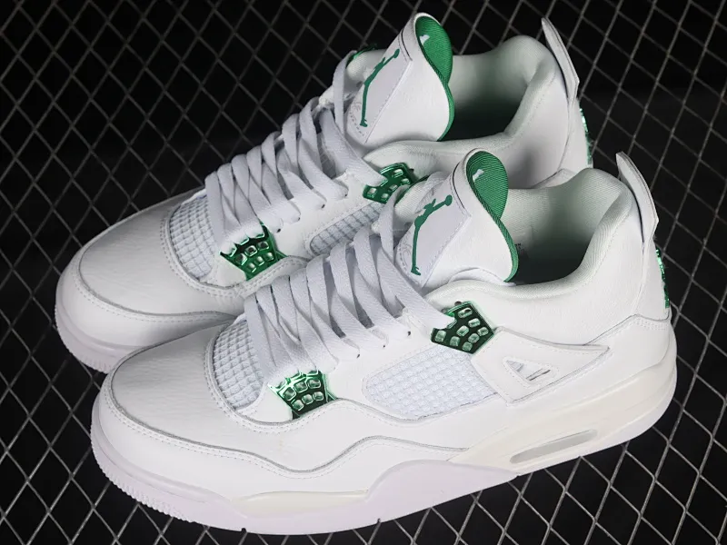 All Categories Air Jordan Jordan Series Basketball Shoes Air Jordan 4 Air Jordan 4 "Pine Green" AJ4 Joe 4 White Green First Layer Authentic Standard CT8527-113